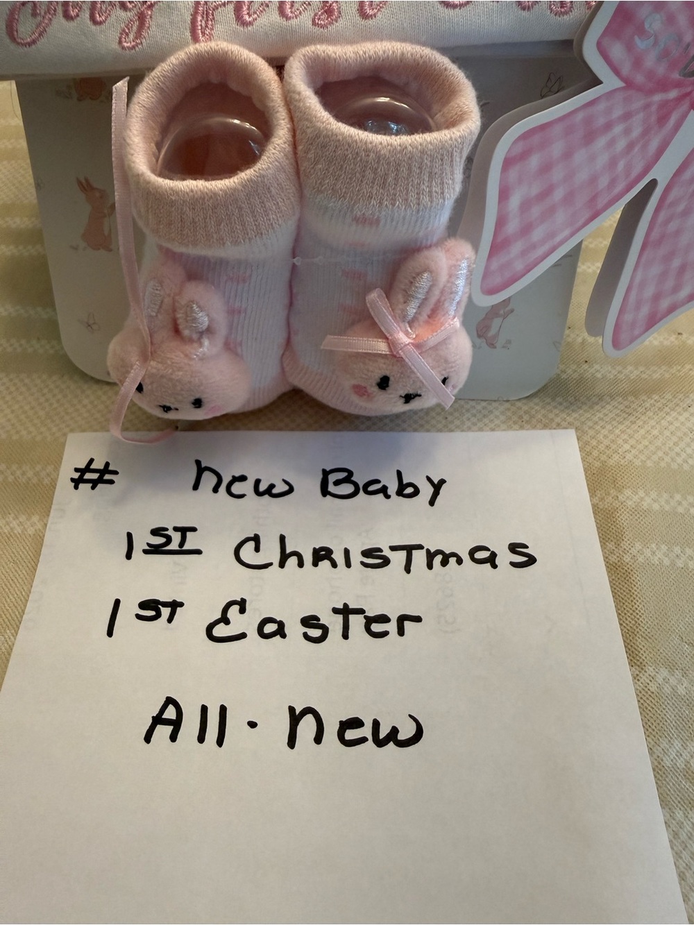 Baby Holiday Hat & Sock Set - Christmas and Easter Duo - Picture 2 of 4